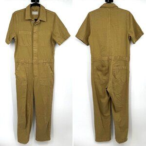 Everlane Super Soft Coverall Size 6 six khaki green gold  read